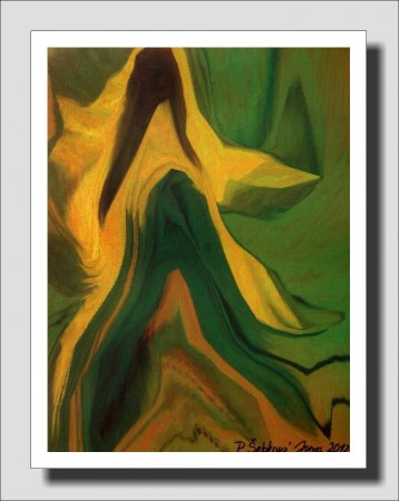 sluneční,lesní víla 2012 obraz z obrazu 80x60