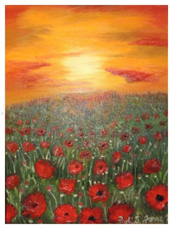 kvetoucí louka 2014 olejomalba