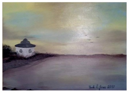 Ztišení 2017 olejomalba 50x70